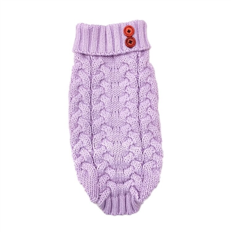 DOGGIE-Q Double Knit Lilac Sweater