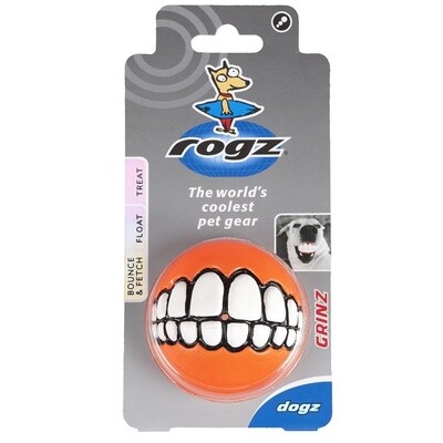 ROGZ Grinz Large 3&quot; Dog Treat Ball
