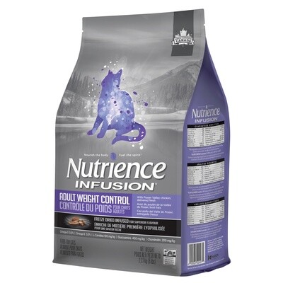 Nutrience Infusion pour chats adultes, Contrôle du poids, Poulet, 2,27 kg (5 lbs)