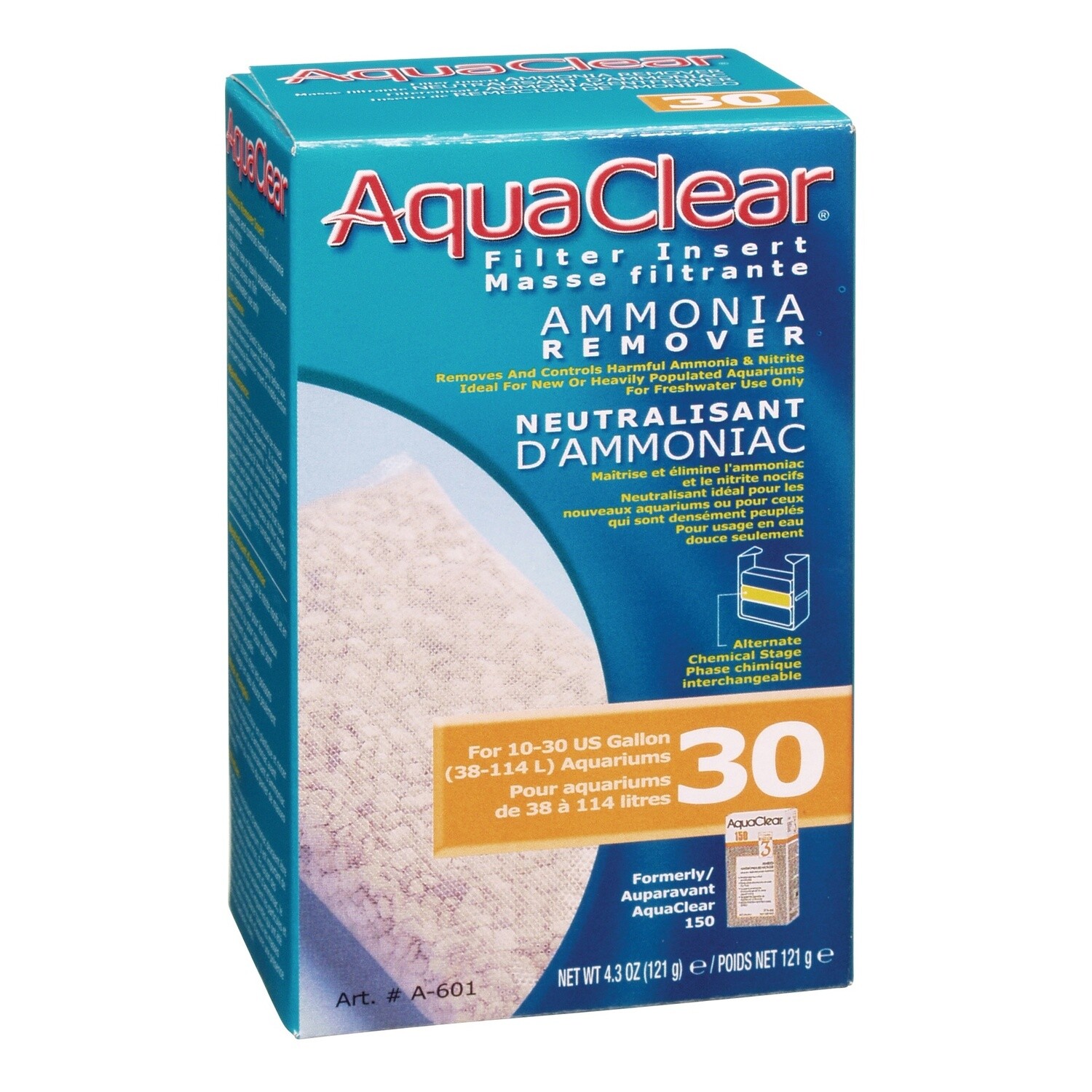 AquaClear 30 Ammonia Remover Filter Insert - 121 g (4.3 oz)