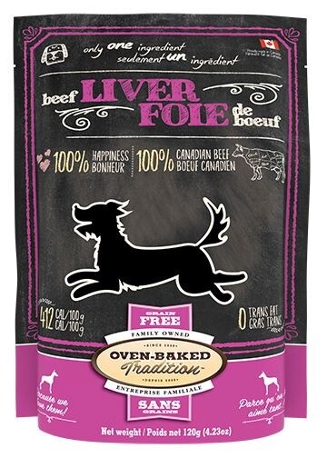 Oven-Baked Tradition Dehydrated Beef Liver Dog 120g