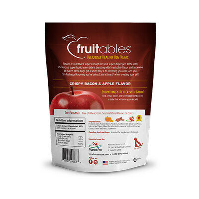 Fruitables® Crispy Bacon & Apple Flavor Dog Treat 12 oz