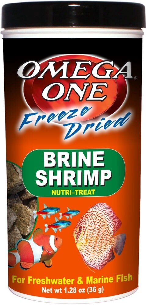 Omega One FD Brine Shrimp 1.28oz, Size: 1.28oz