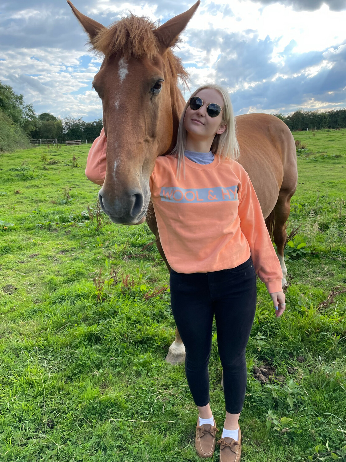 The Adcock Reflective Sweater In Orange