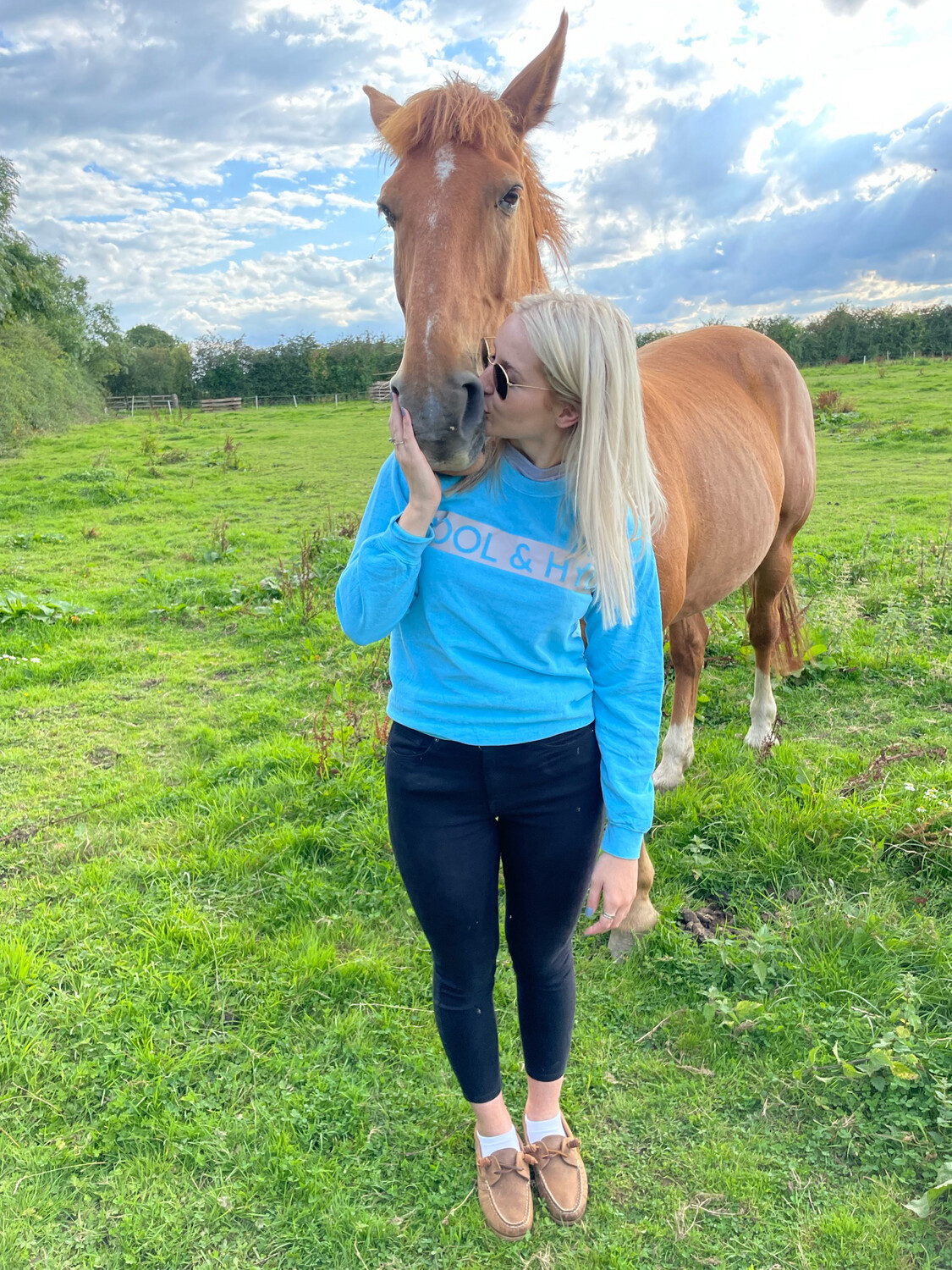 The Adcock Reflective Sweater in Blue