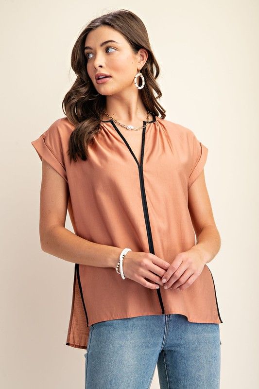 Ember Tunic Short Sleeved Blouse