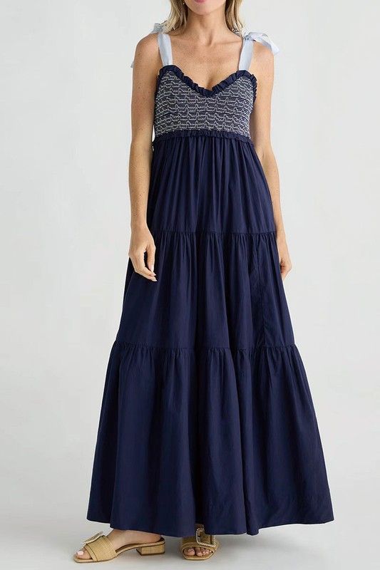 SALE Dani Navy Maxi Dress