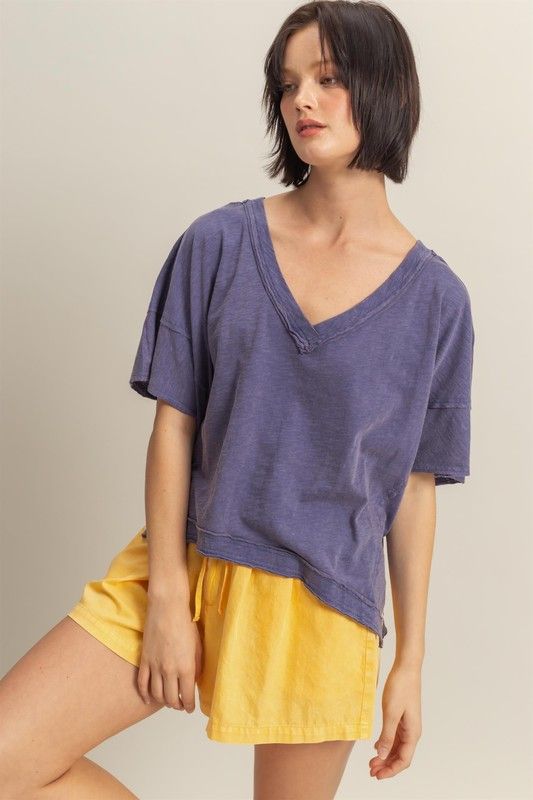 Sara Navy Shirt