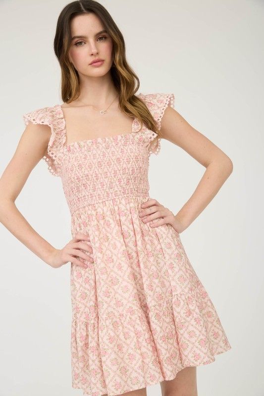Francesca Floral Short Dress