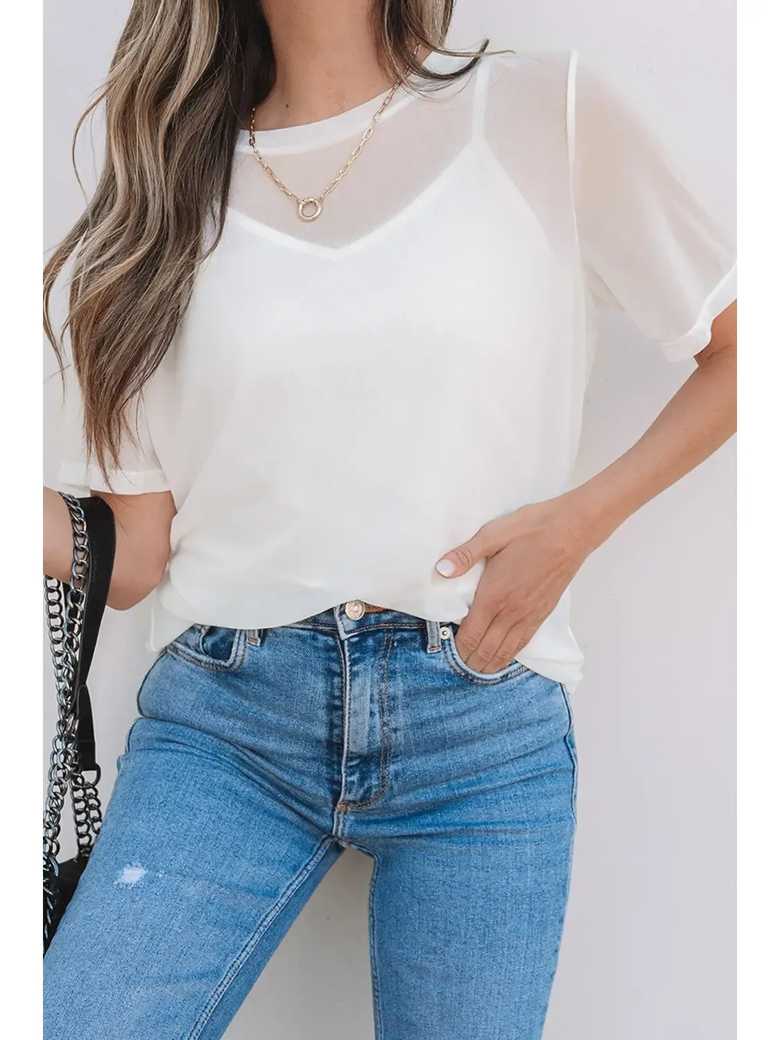 SALE Sara Mesh Blouse