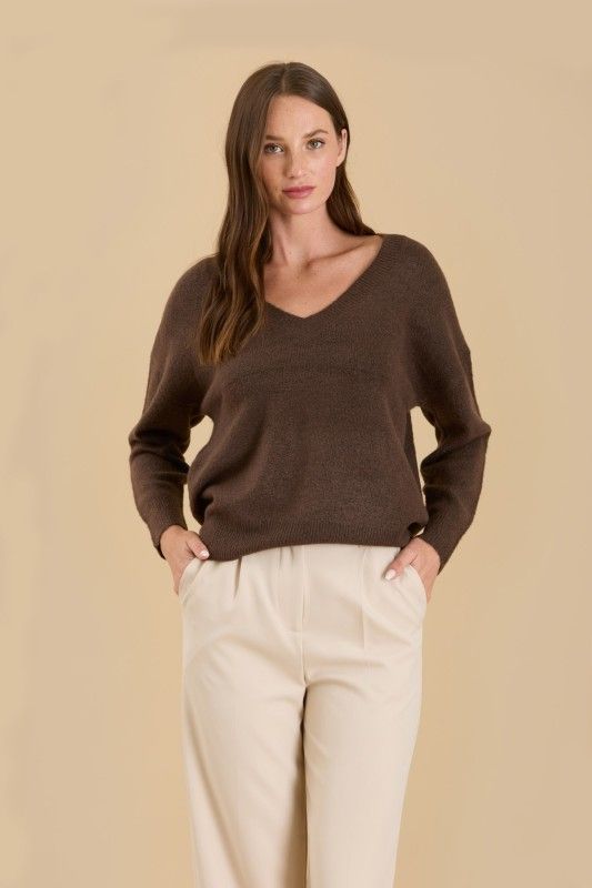 Shea V Neck Knit Sweater