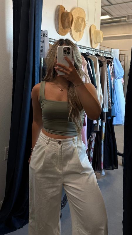 Melanie Square Neck Tank Top