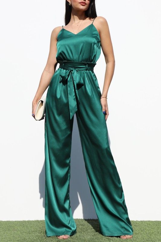 Cami Satin Jumpsuit