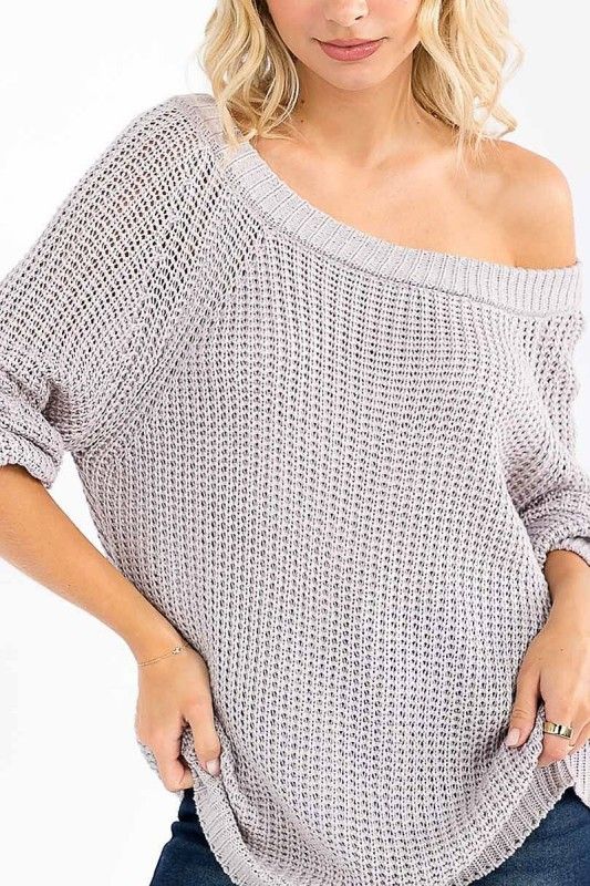 Bella Off Shoulder Sweater