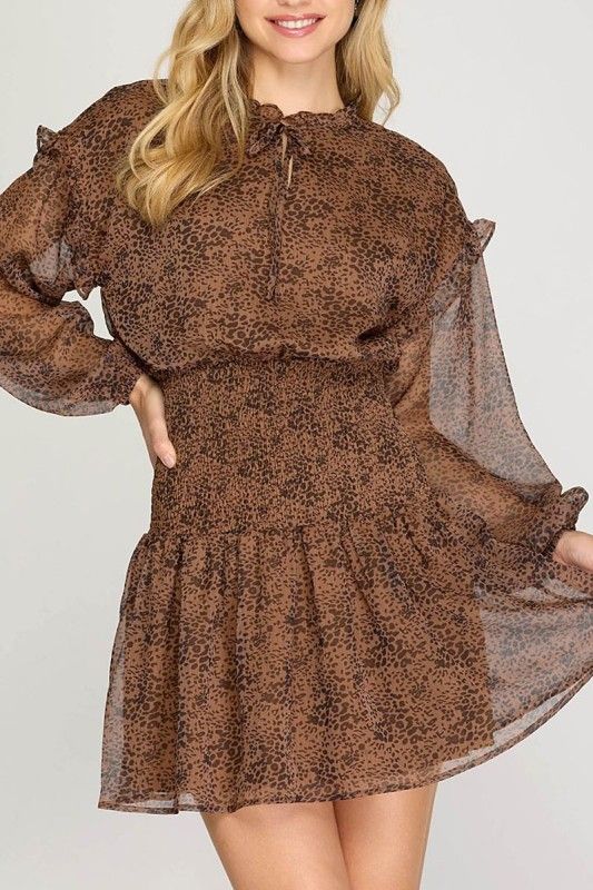 Celeste Ruffled Short Dress