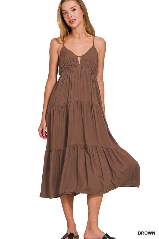 Sally Tiered Midi Dress