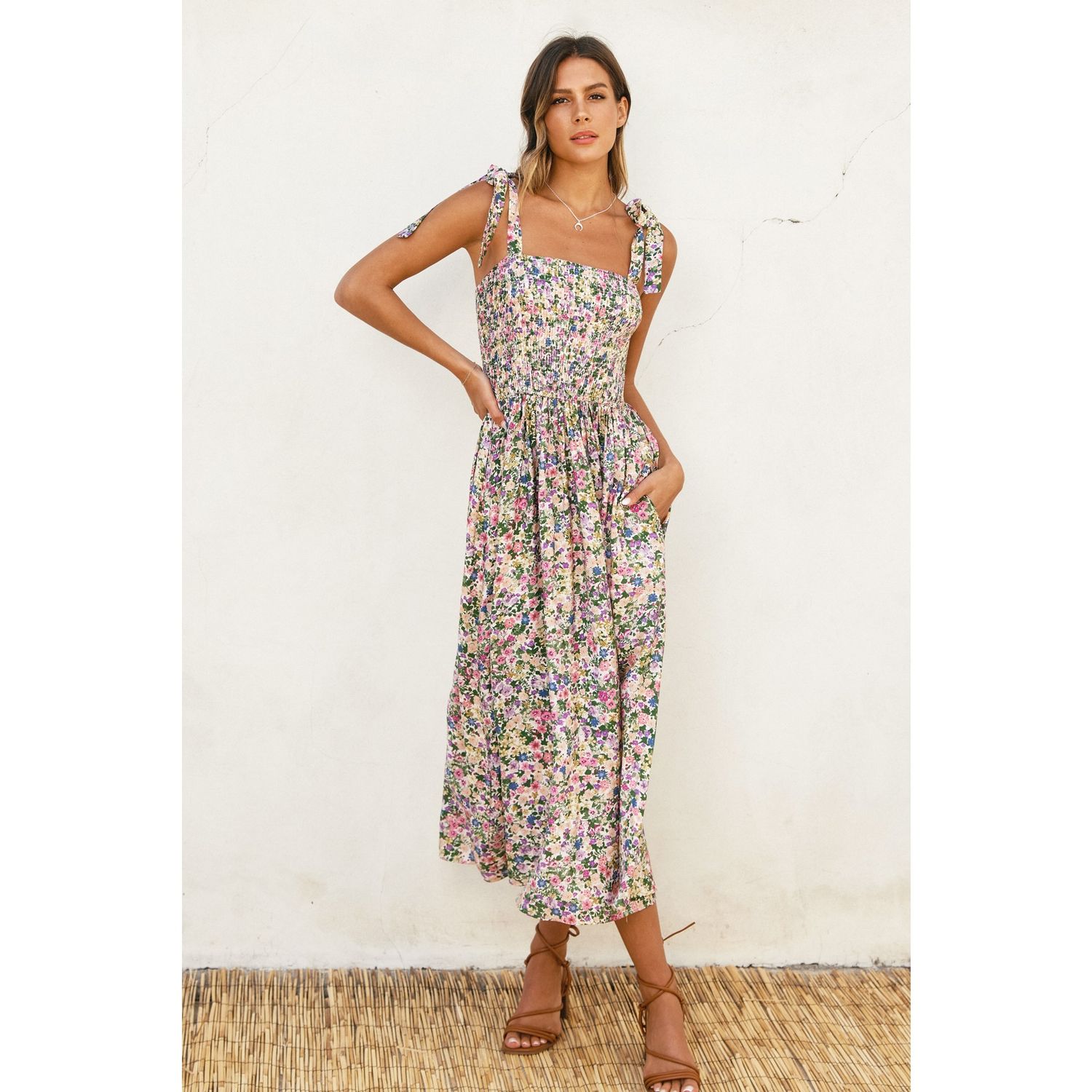 Eden Floral Midi Dress