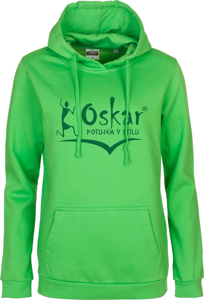 Ženski hoodie &quot;280 g&quot;, Barva: Zelena, Velikost: S