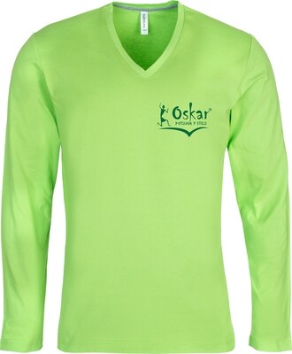 Moška majica dolgi rokav V-izrez "180 g"