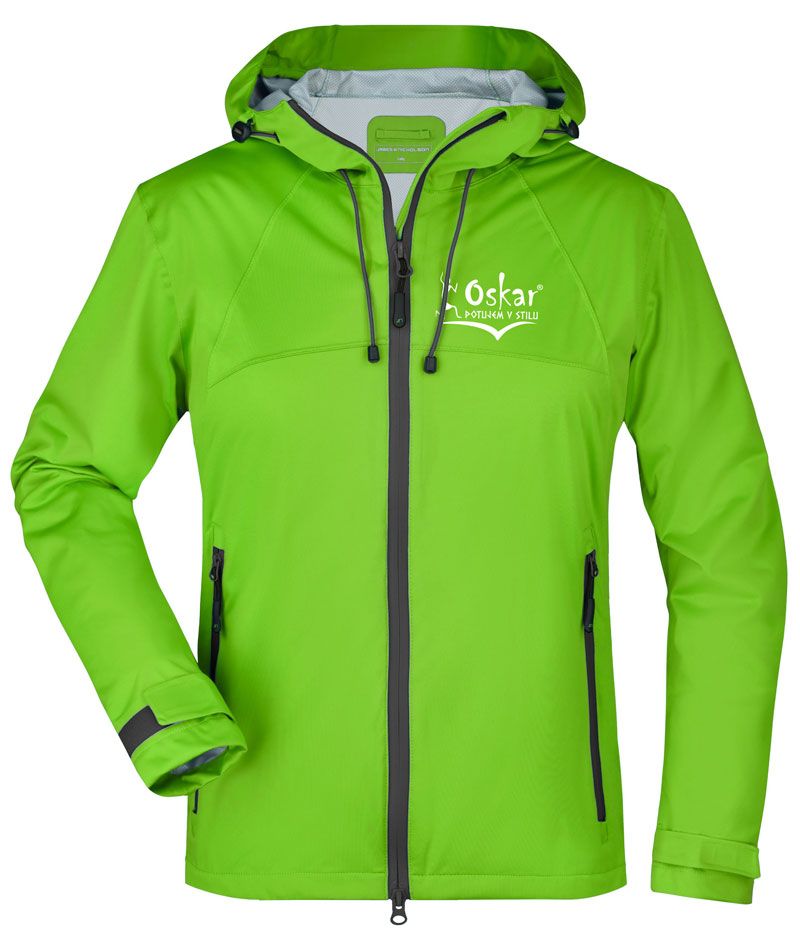 Ženska softshell jakna Oskar Light 130 – lahka 3-slojna, vodotesna Ženska softshell jakna Oskar Light 130 – lahka 3-slojna, vodotesna, Barva: Zelena, Velikost: S