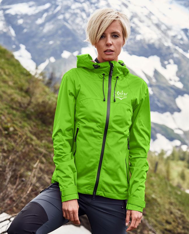 Ženska softshell jakna Oskar Light 130 – lahka 3-slojna, vodotesna