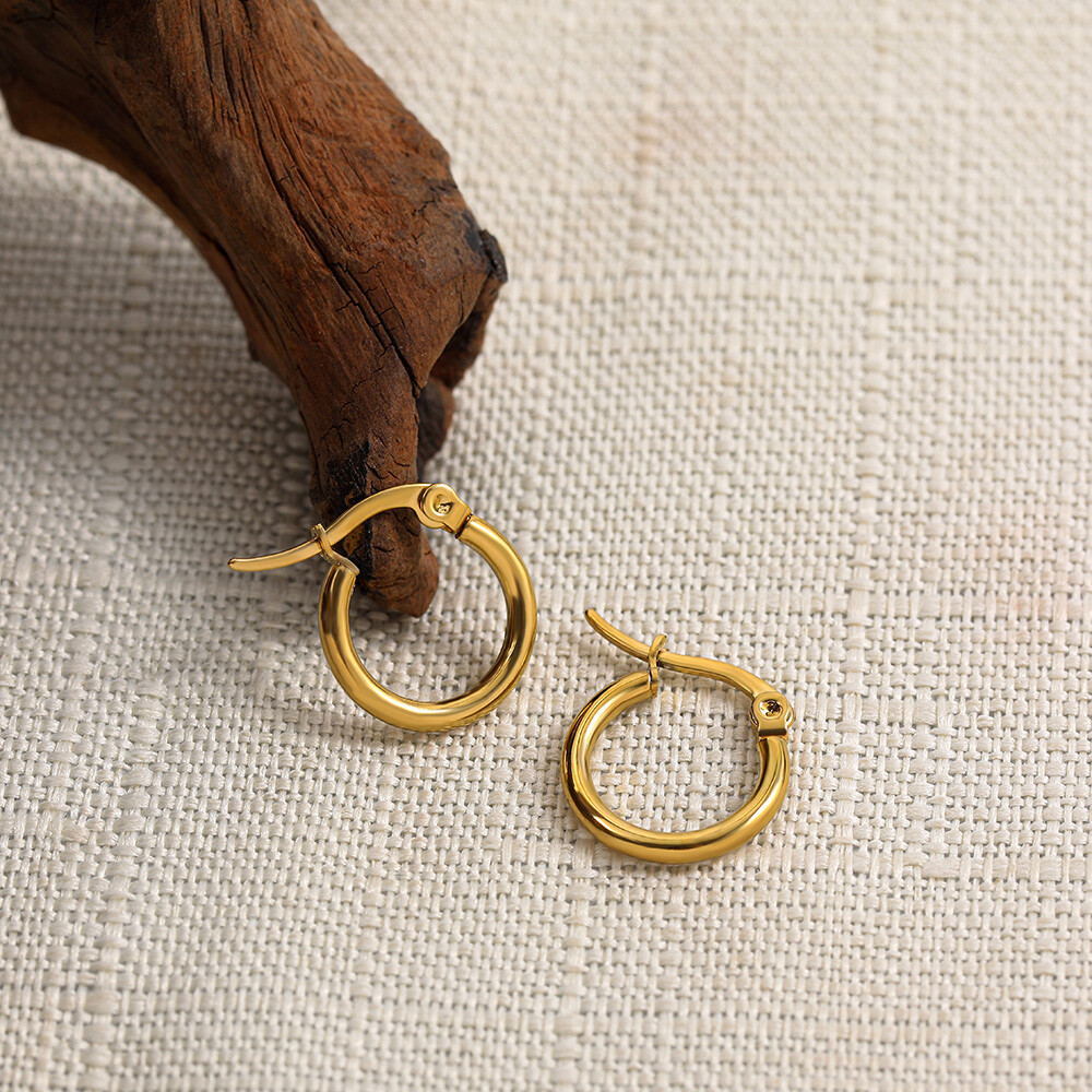 Boucle d&#39;oreille Classique en Acier inoxydable pour femmes