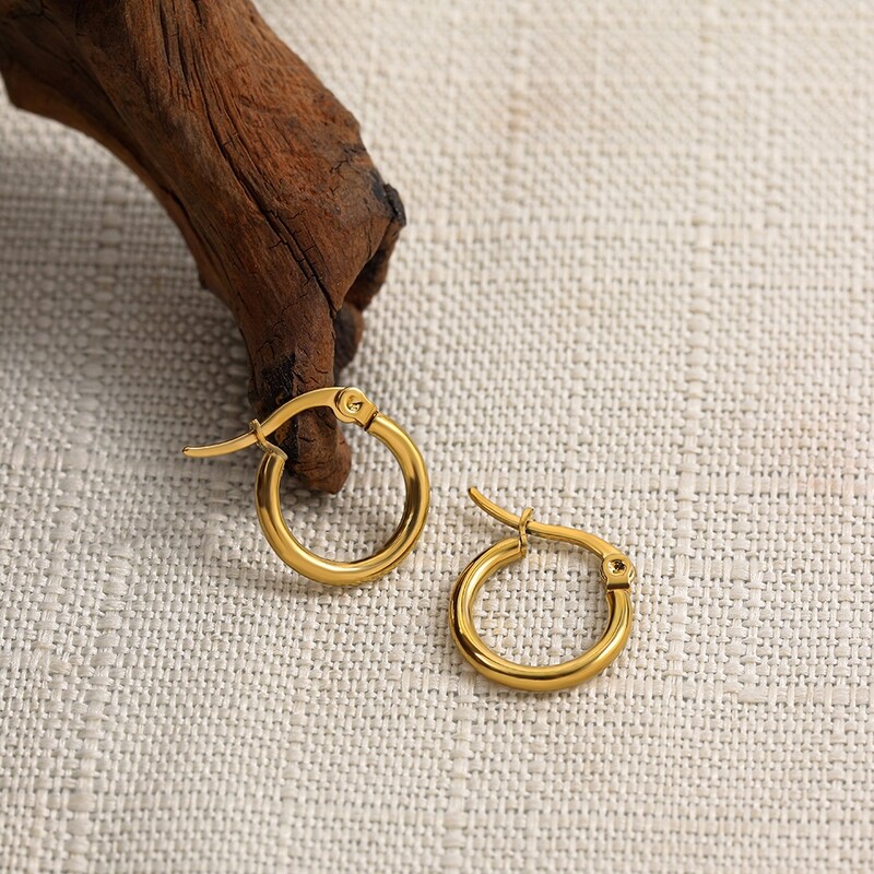 Boucle d&#39;oreille Classique en Acier inoxydable pour femmes
