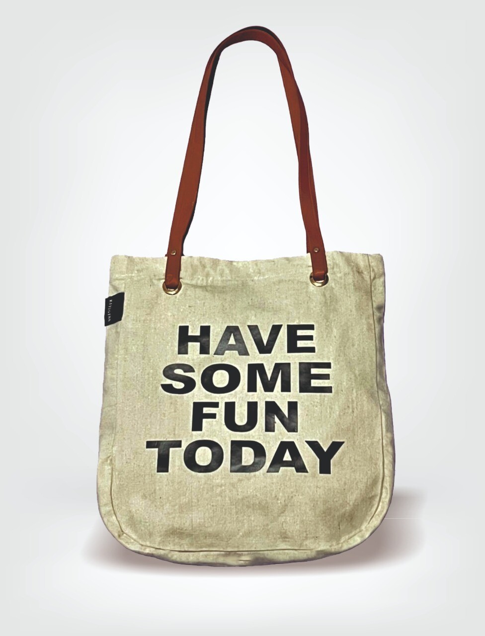 ivory luxe tote bag