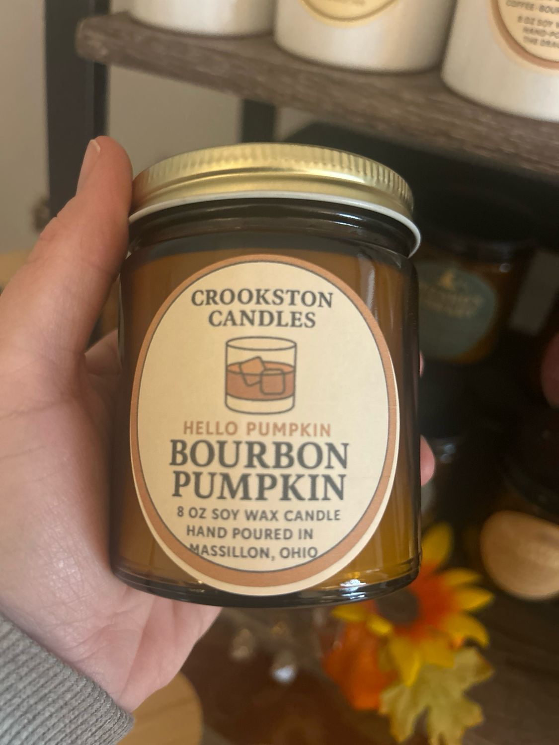 Amber Apothecary Style Soy Wax Candles | Handcrafted 8oz Soy Wax Candles