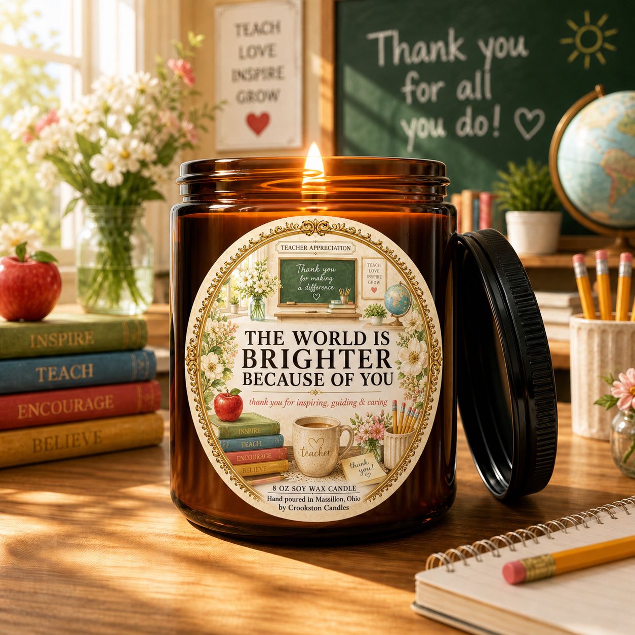 Teacher Appreciation 8oz Soy Wax Candles