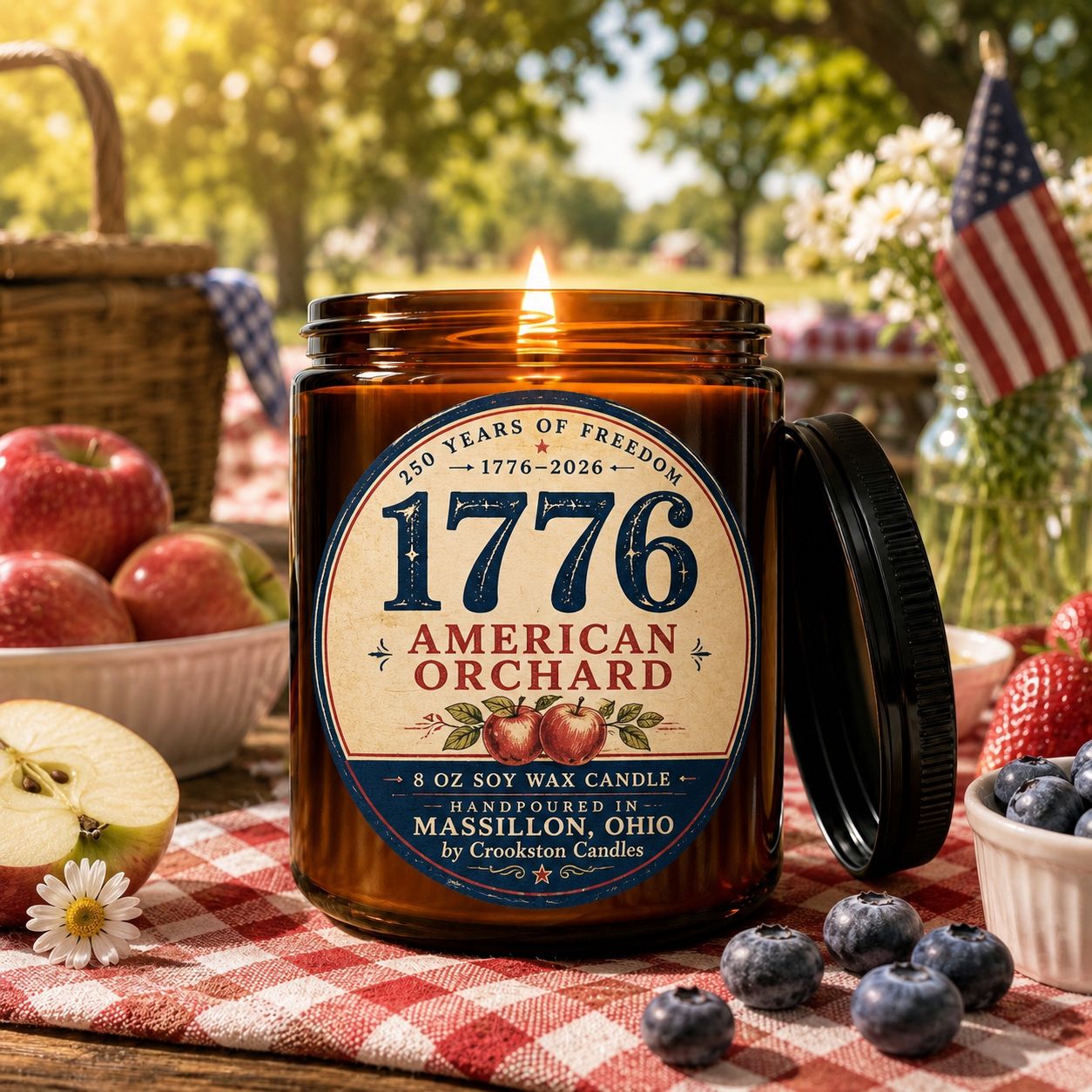 Backyard BBQ | Bourbon &amp; Butterscotch | 8oz Soy Wax Candle