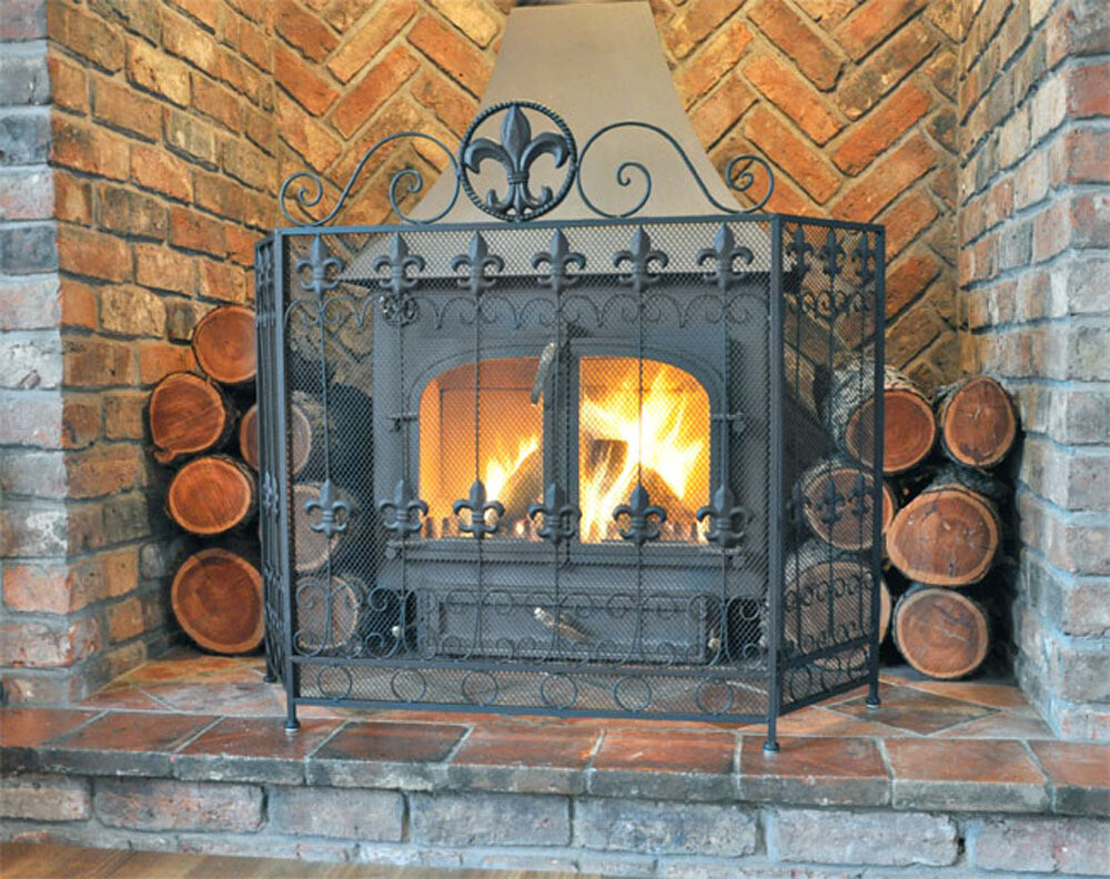 Fire Screen - Fleur De Lys