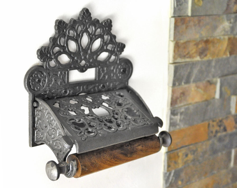 Victorian Cast Toilet Roll Holder