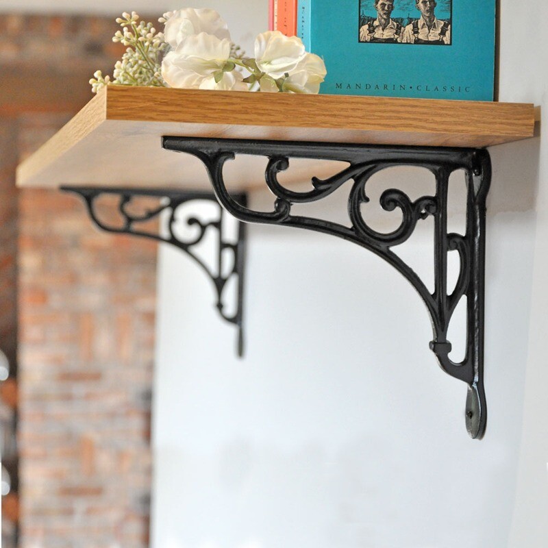 Oblique Cast Iron Shelf Bracket (Single)