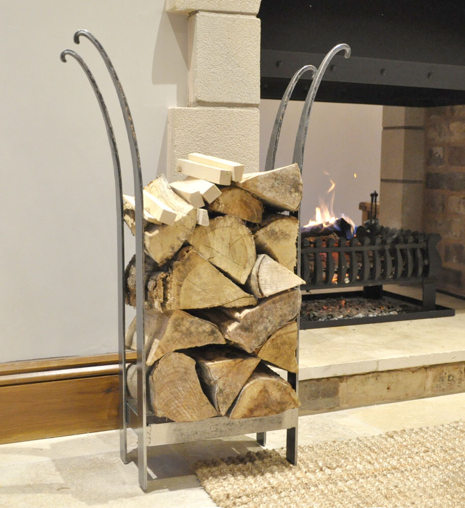Hand Forged Steel Log Stack