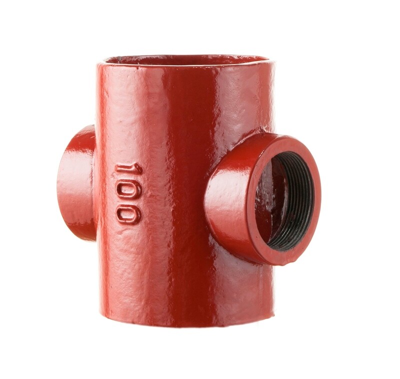 Compression Fit Boss Pipe BSPT Opposed 100 (HS)