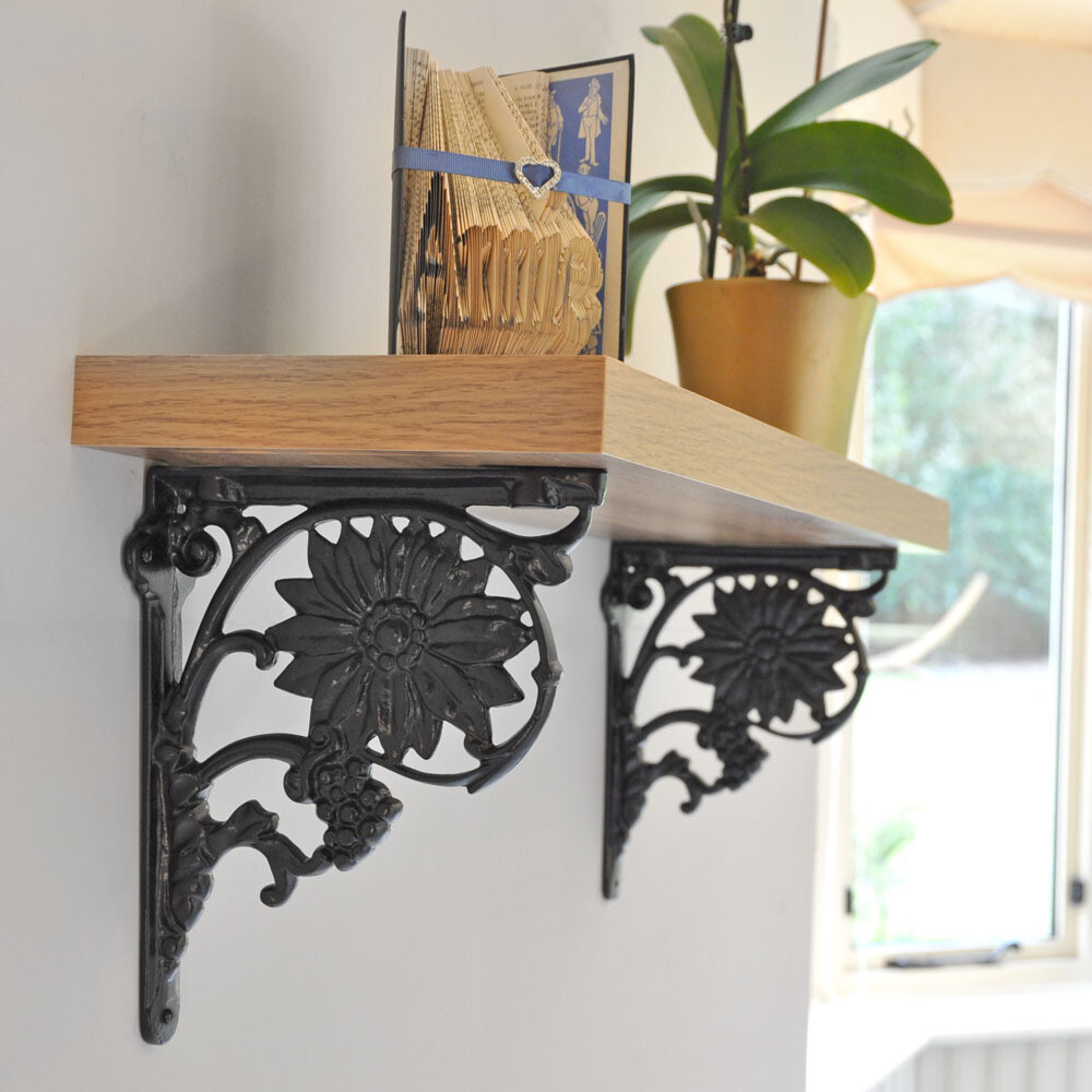 Sunflower Cast Iron Shelf Bracket (Single)