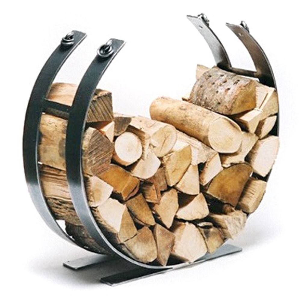 Hand Forged Steel Log Basket (Circle)
