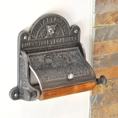 Victorian Cast Sanitary Paper Co Toilet Roll Holder