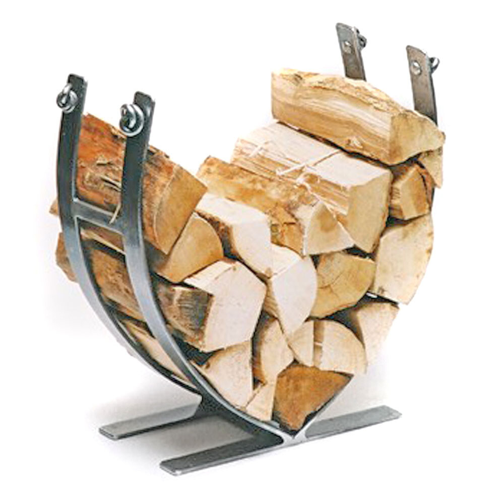 Hand Forged Steel Log Basket (Heart)