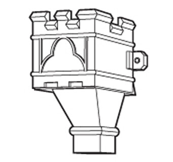 Cast Iron Ornamental Hopper H541