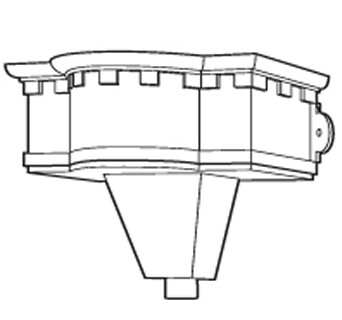 Cast Iron Ornamental Hopper H528