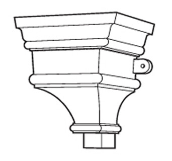 Cast Iron Ornamental Hopper H544