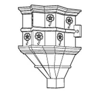 Cast Iron Ornamental Hopper H518