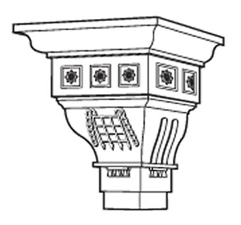 Cast Iron Ornamental Hopper H526