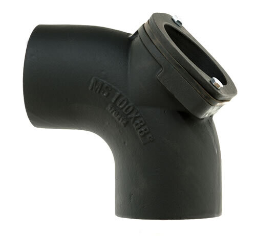 Cast Iron 87.5 Deg Short Radius Bend with Door M416