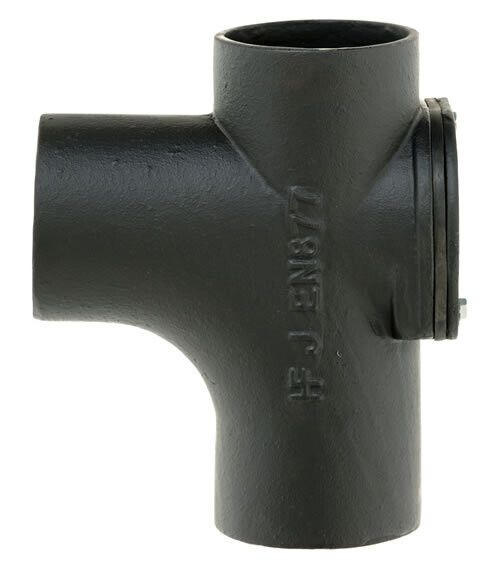 Cast Iron 87.5 Deg Single Radius Curve Branch with Door M416