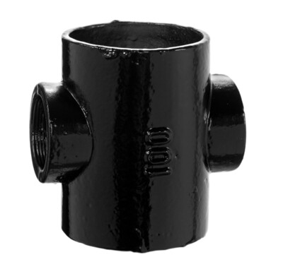 Push Fit Traditional Soil Boss Pipe Double (Opposed) 100mm (TX)