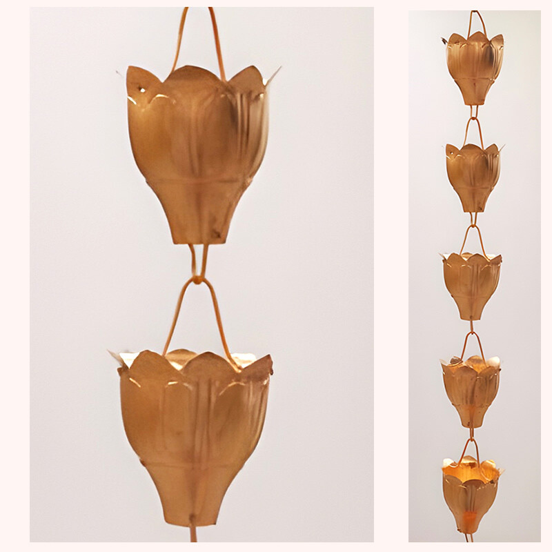 Blue Bell Rain Chain
