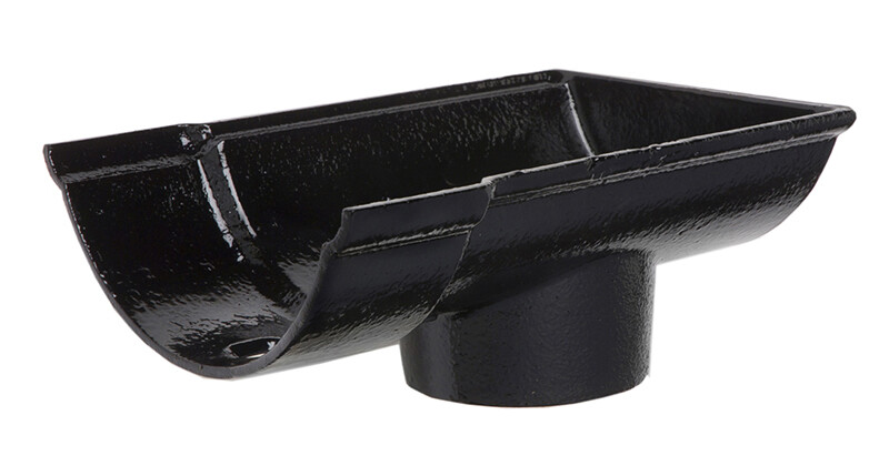 Cast Iron Beaded Half Round Drop End